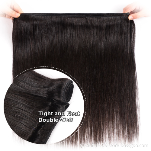 Wholesale Peruvian Straight Cuticle Aligned Hair Bundles Remy Human Hair Weave Silky Virgin Human Hair Extension